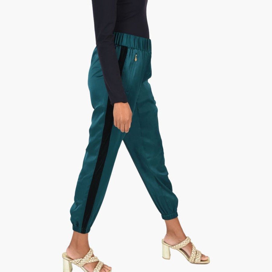 Clothes Emily McCarthy Bottoms | Emily Mccarthy Downtown Jogger Botanical Green