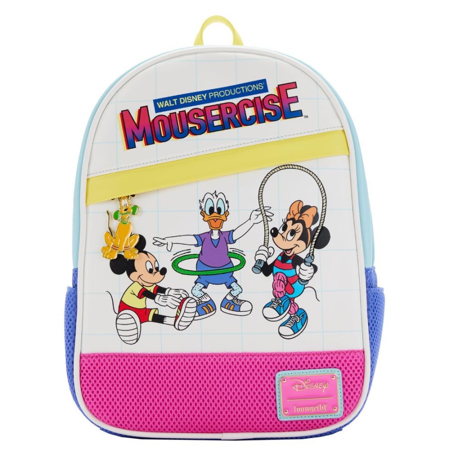 Accessories Loungefly | Loungefly Disney Mousercise Mini Backpack