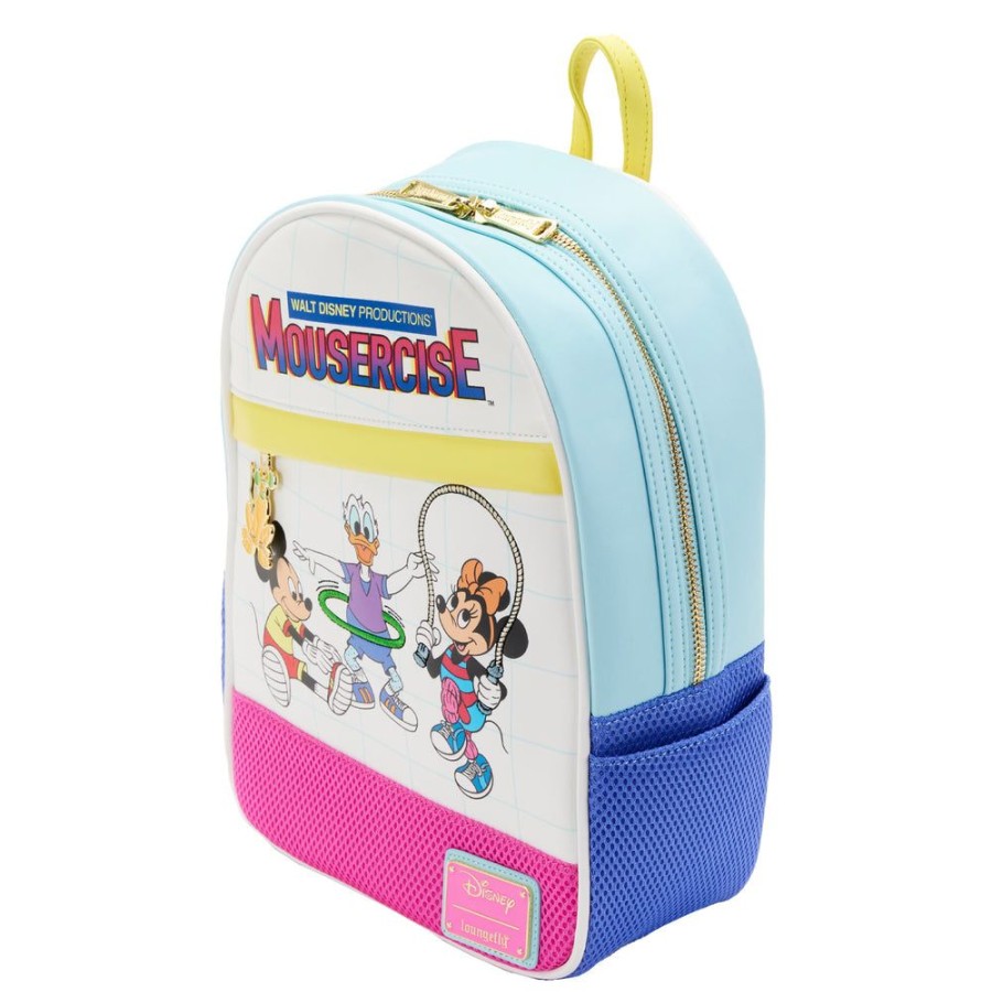 Accessories Loungefly | Loungefly Disney Mousercise Mini Backpack